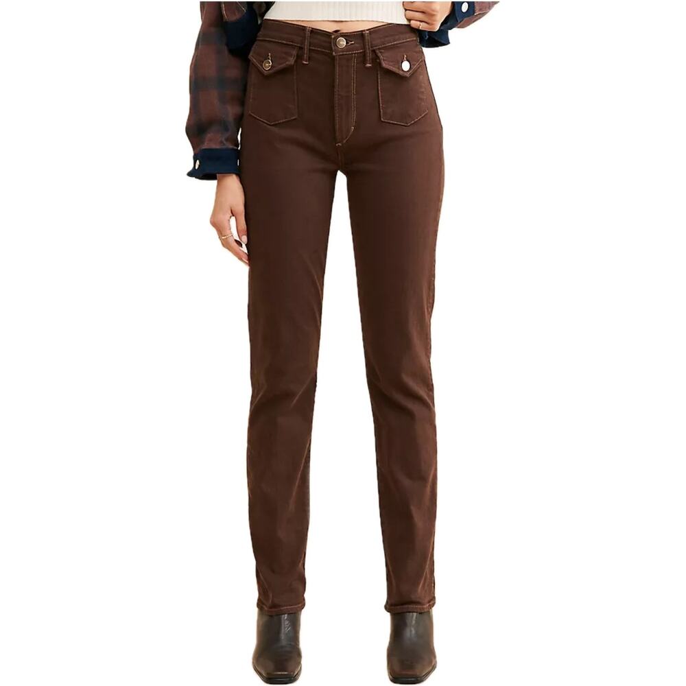 Joes Jeans 70's Patch Pocket Jeans Women's 28 Brown Retro Festival